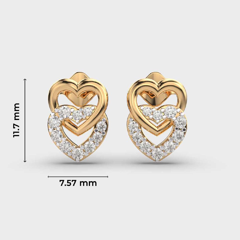 Captivating Cascade 10K Purity Diamond Threader Earrings