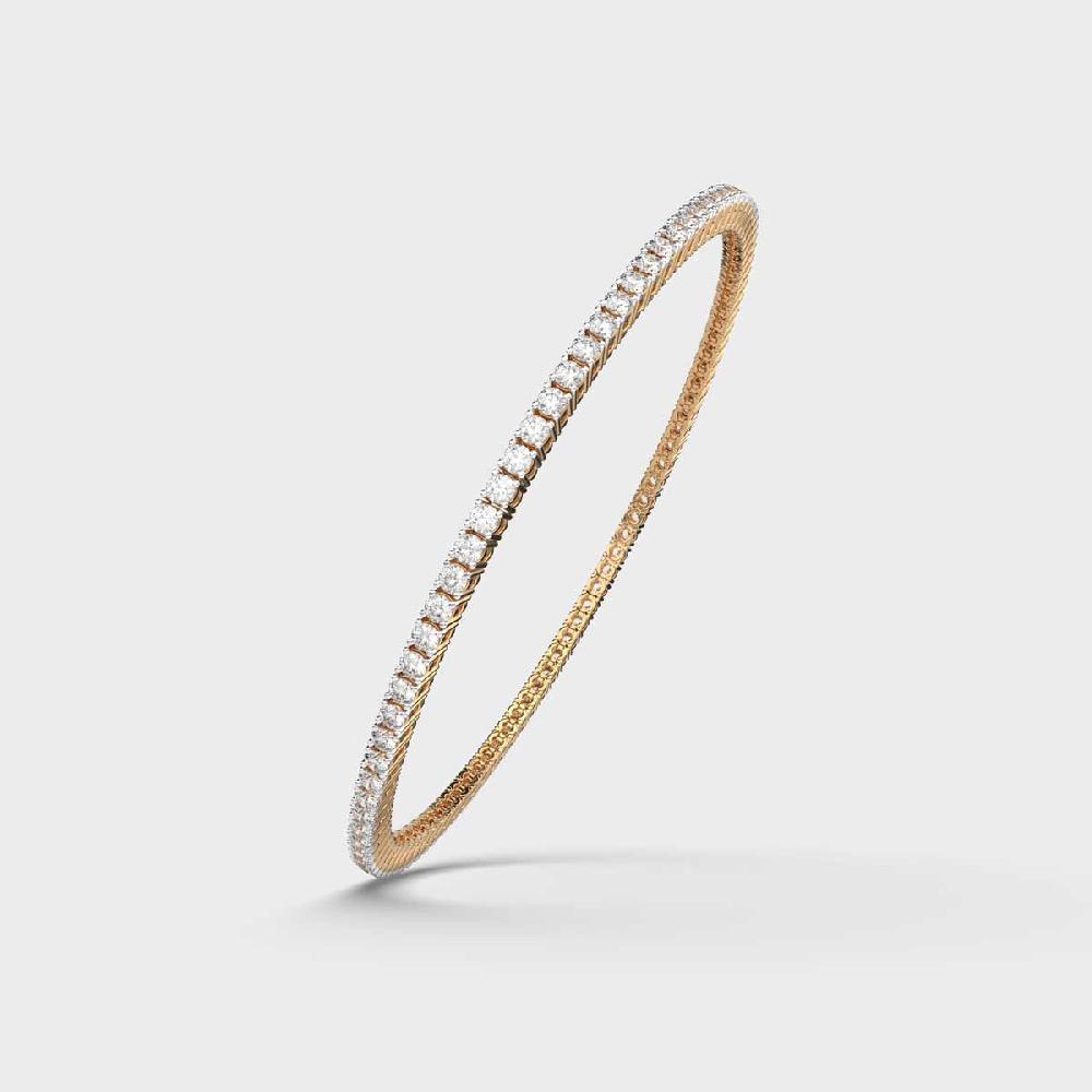 Classic Grace 10K Diamond Line Bracelet