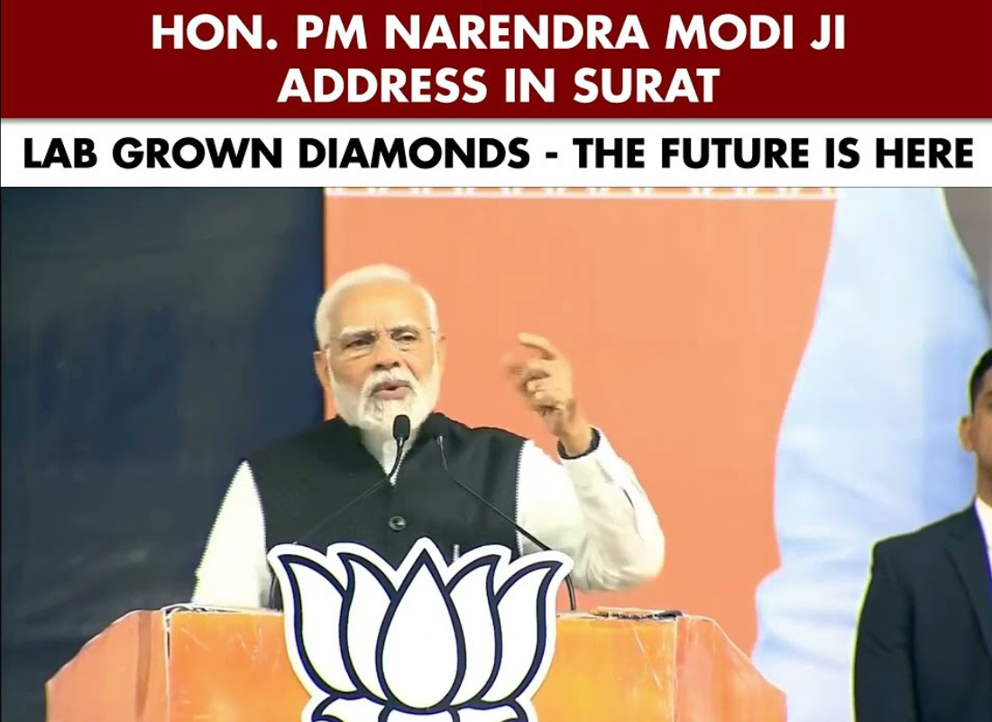 PM Modi Highlights the Brighter Side of Lab-Grown Diamonds at Surat Diamond Bourse Inauguration