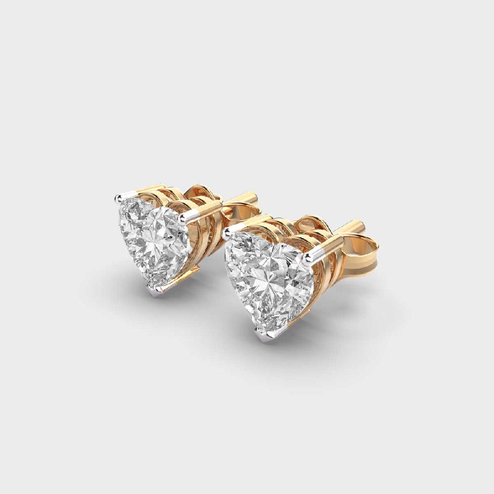 Sparkling Harmony 10K Diamond Studs for Women