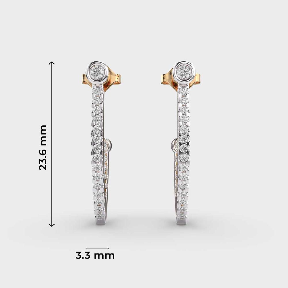 Eternal Glamour 10K Diamond Flower Stud Earrings