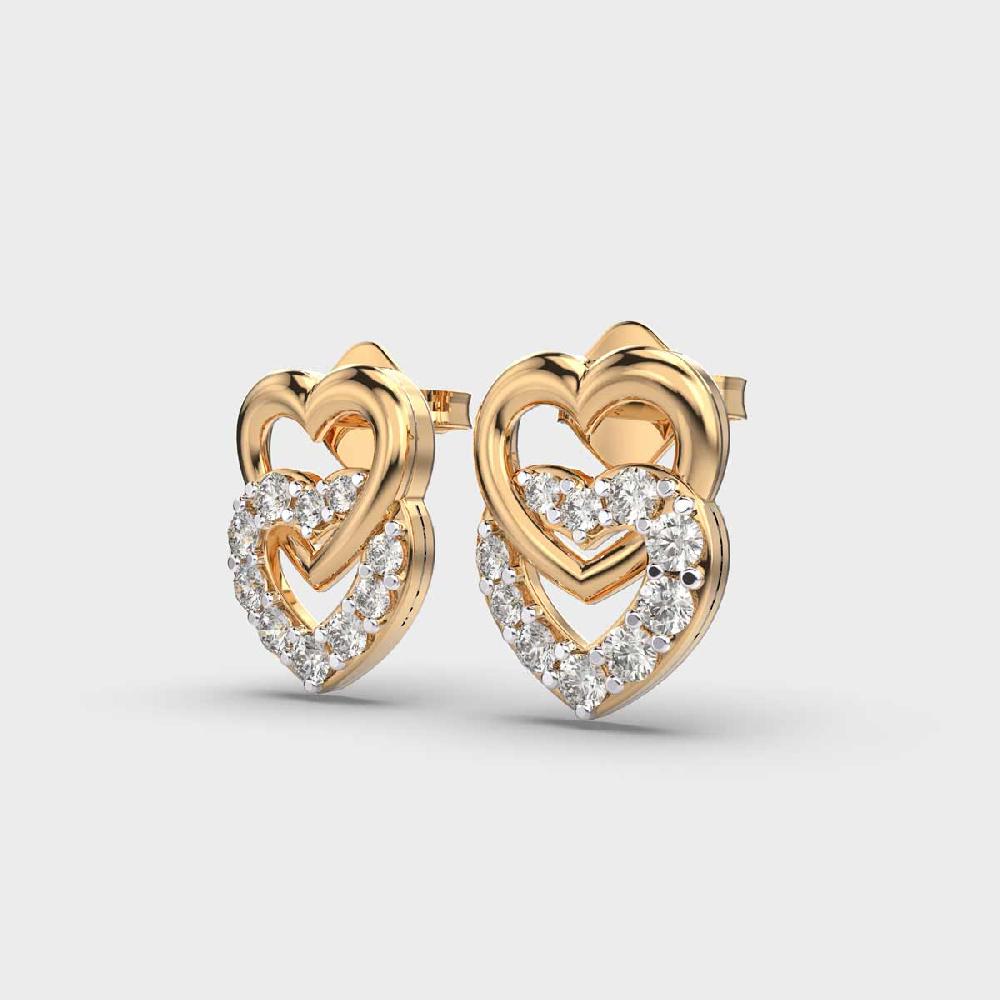 Captivating Cascade 10K Purity Diamond Threader Earrings