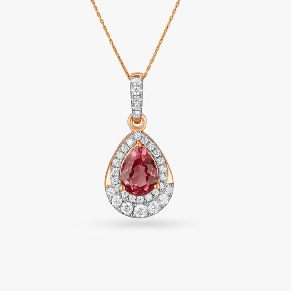 Warm Glow Diamond Pendant