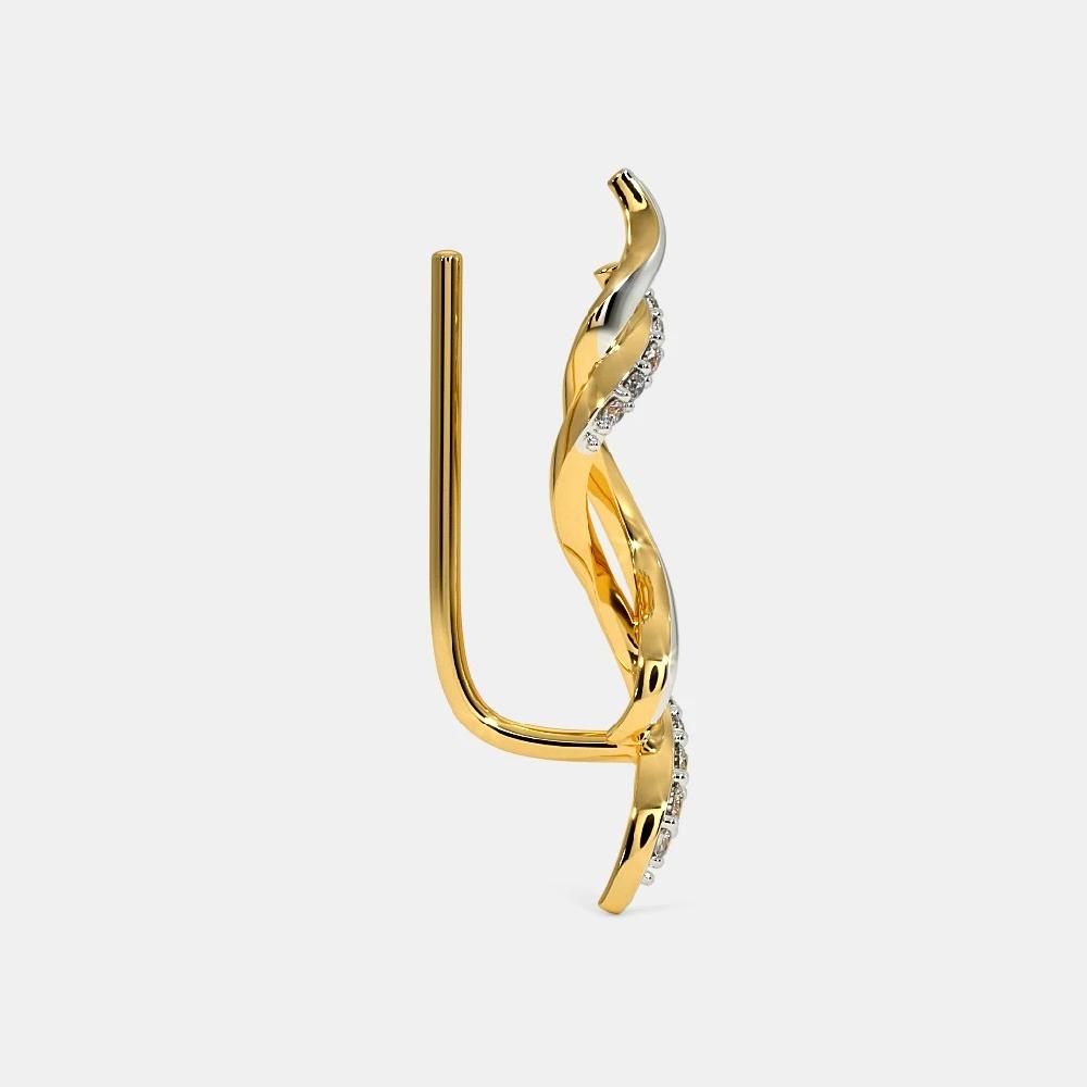 The Entwined Ribbon Ear Cuffs