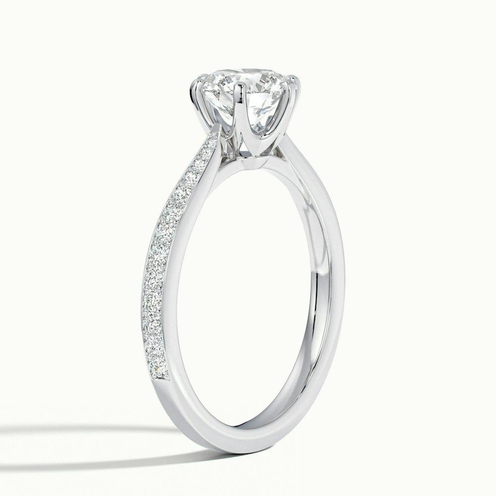 Beaumount Pave Prong Round CVD Diamond Ring