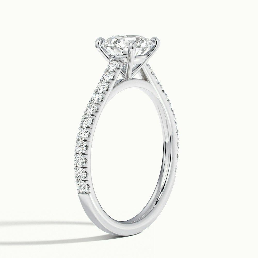 Crawford Scallop Prong Round CVD Diamond Ring