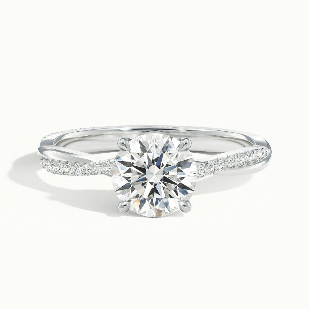 Blondell Scallop Prong Round CVD Diamond