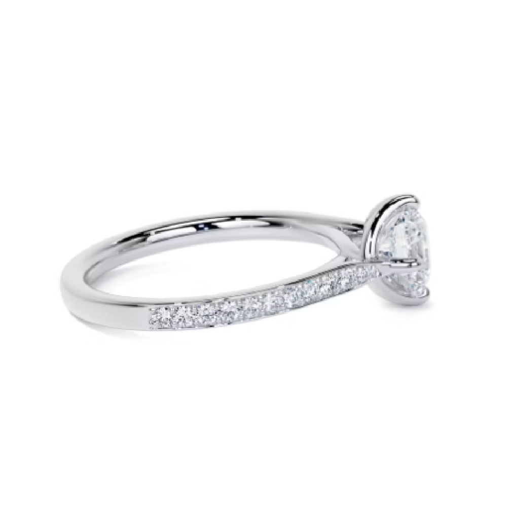 Loren Pave Prong Round CVD Diamond