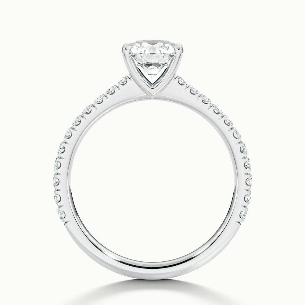 Harlow Scallop Prong Round CVD Diamond Ring