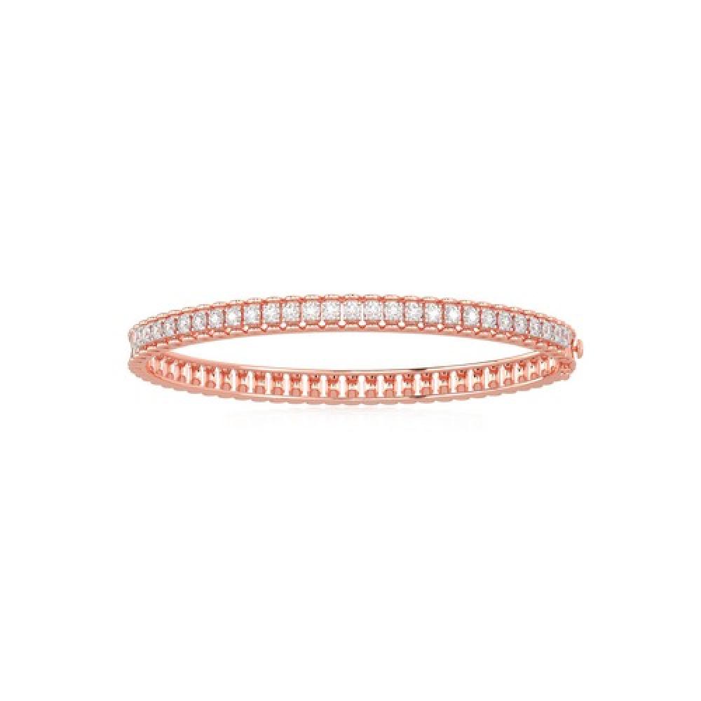 Radiant Rose Gold Diamond Bracelet