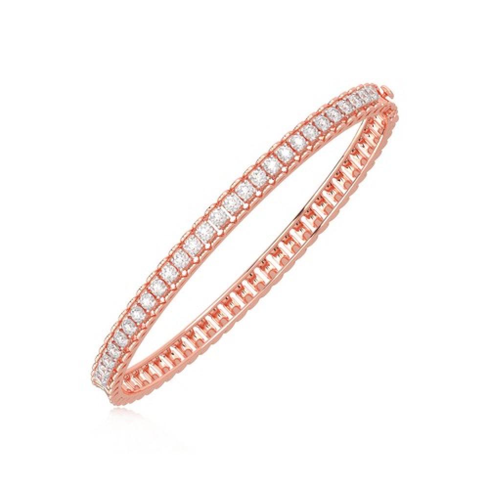 Radiant Rose Gold Diamond Bracelet