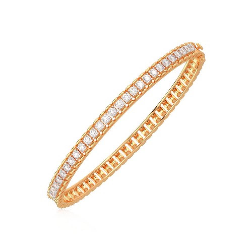 Radiant Rose Gold Diamond Bracelet