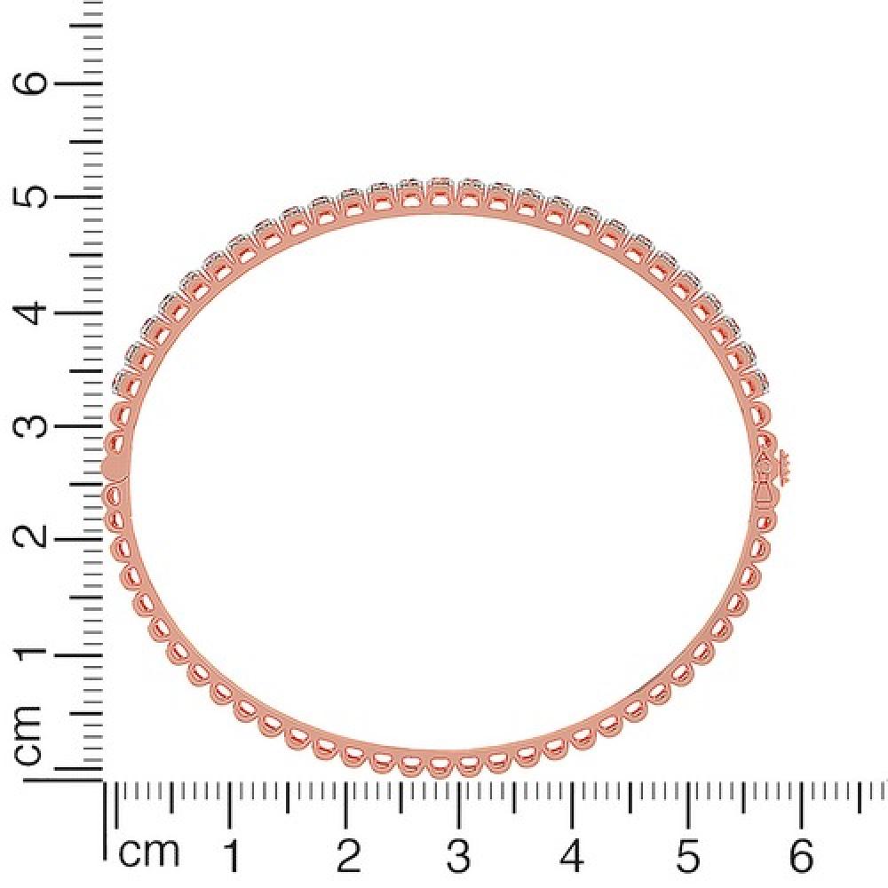 Radiant Rose Gold Diamond Bracelet