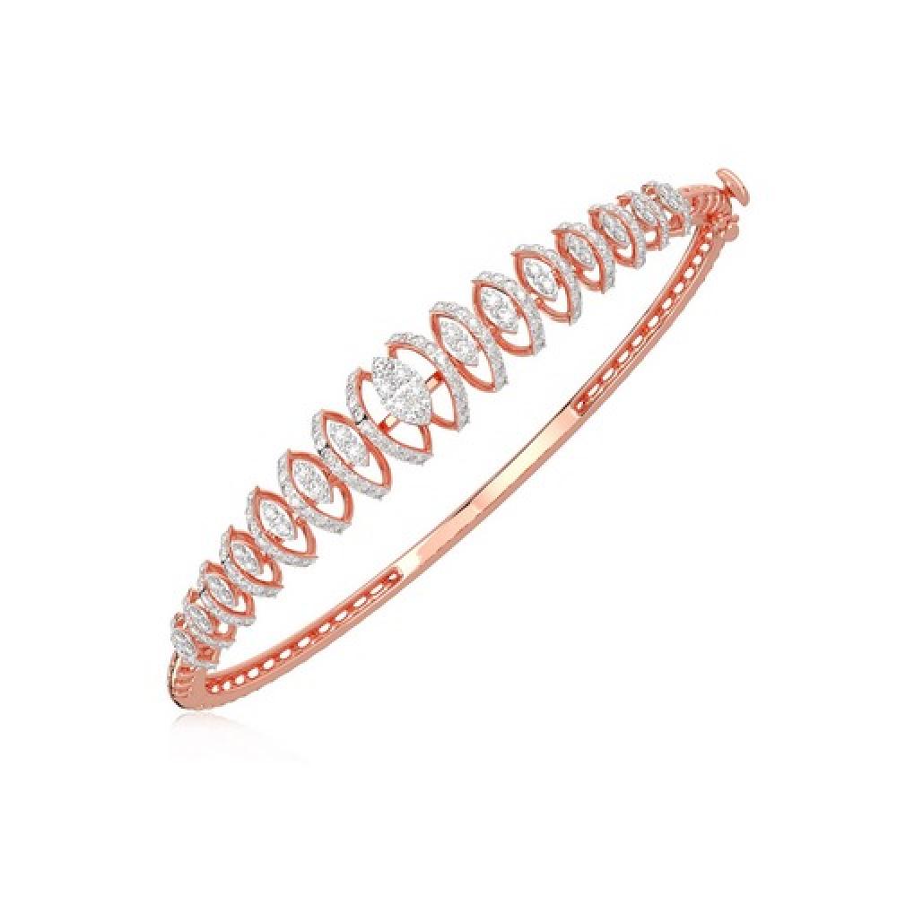 Full Eternity Diamond Rose Gold Bracelet