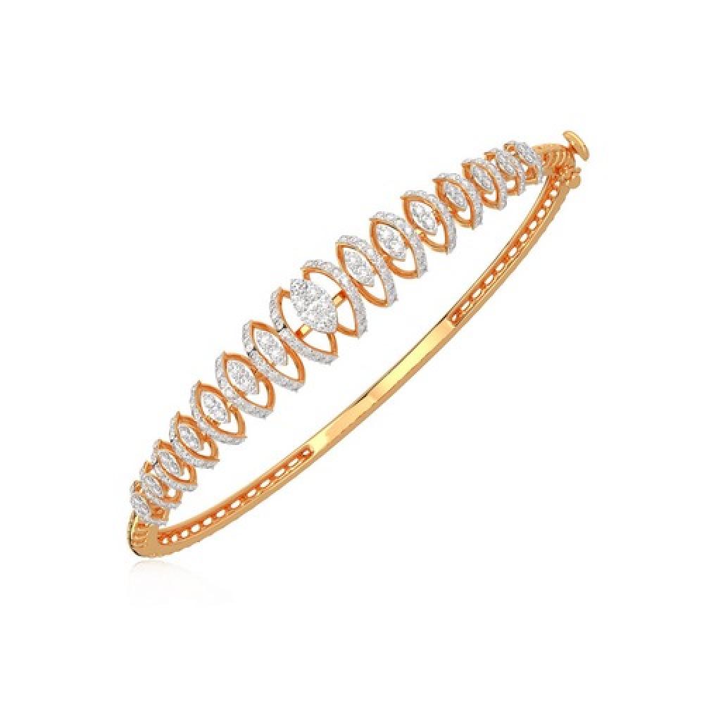 Full Eternity Diamond Rose Gold Bracelet