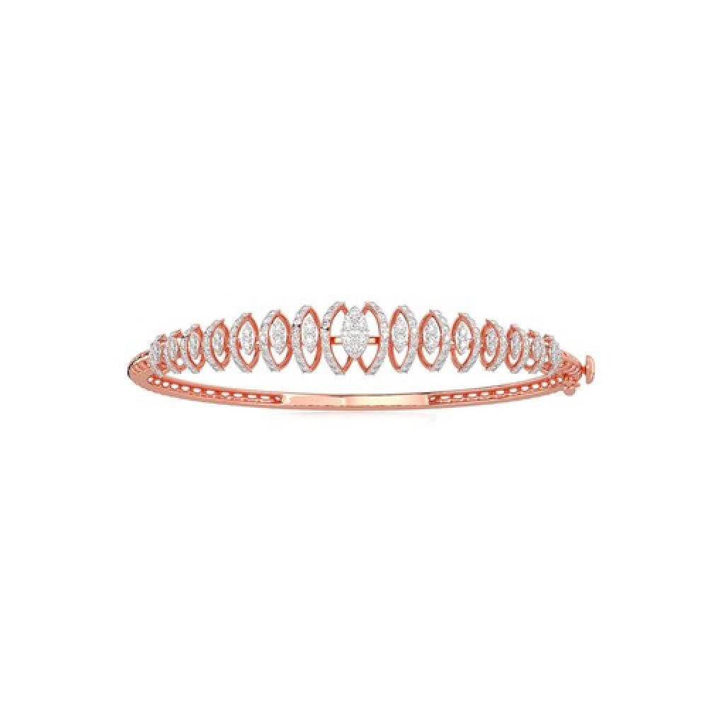 Full Eternity Diamond Rose Gold Bracelet