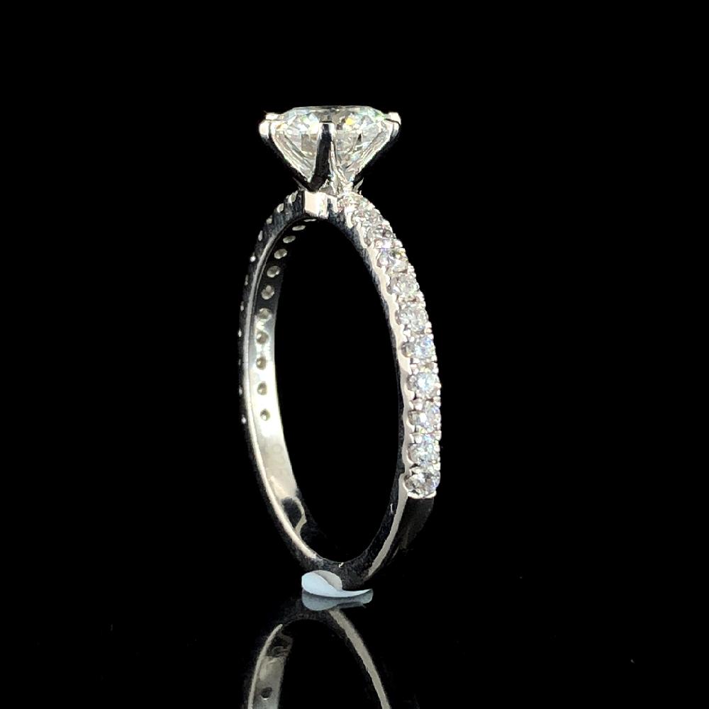 1.50 Ct. Round Brilliant Cut CVD diamond ring