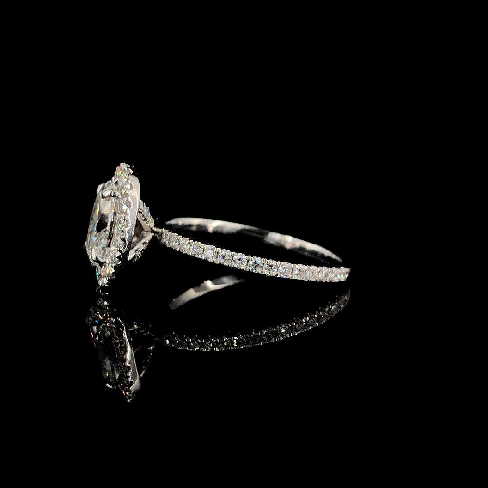 1.01 Ct. Oval Cut CVD Diamond Wedding Ring