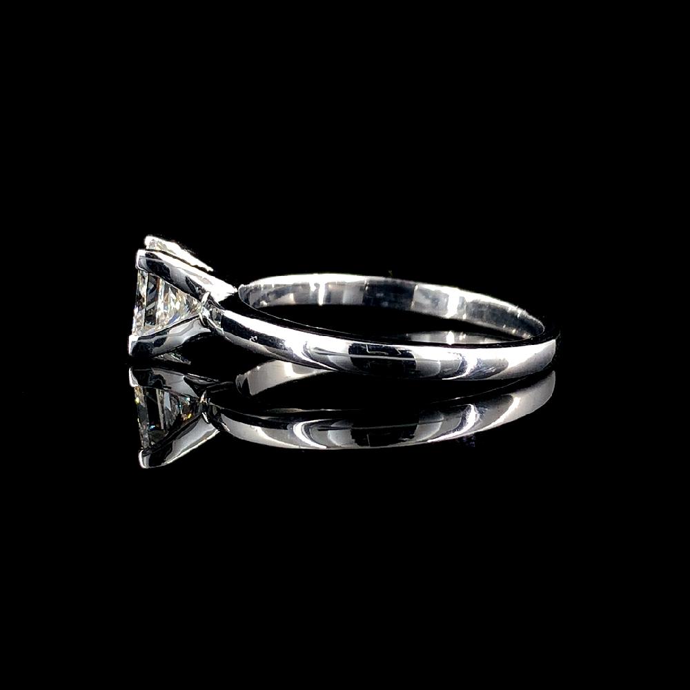 1.05 Ct Princess Cut Engagement CVD Diamond Ring