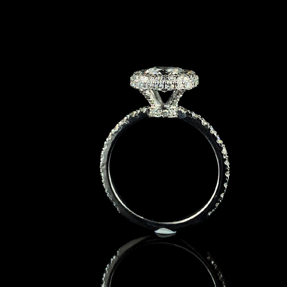 1.19 Ct. Cushion Wedding CVD Ring