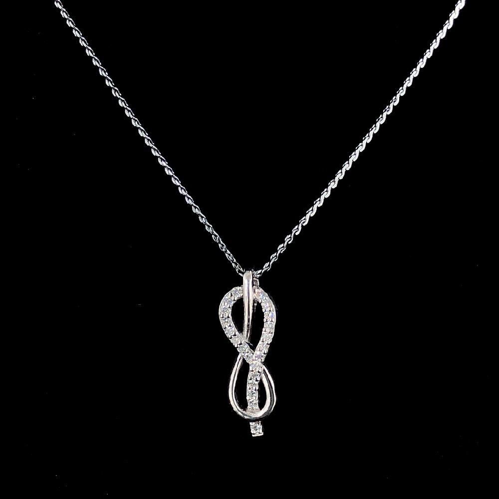 Infinity Ladies Pendent With 0.20 Ct. Lab Grown Diamond