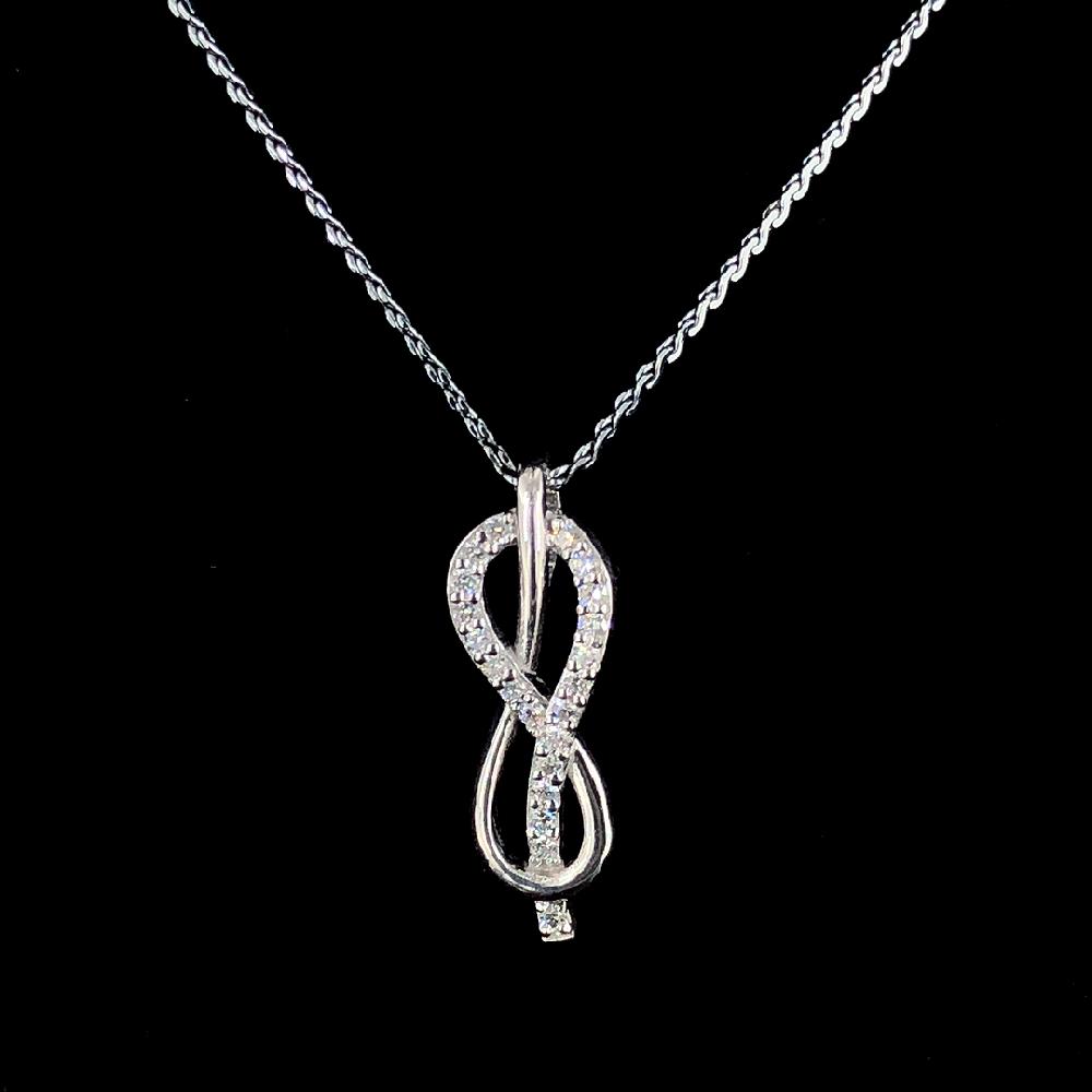 Infinity Ladies Pendent With 0.20 Ct. Lab Grown Diamond