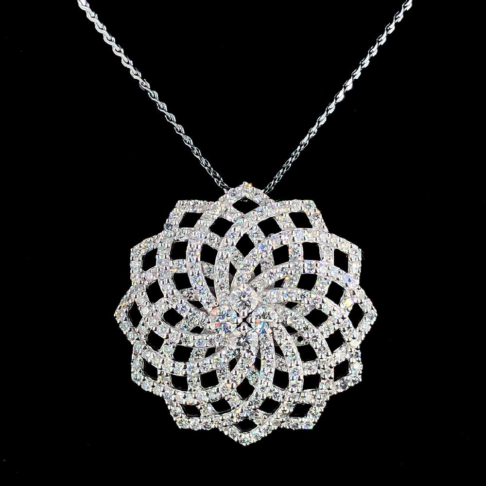 Unique Ladies Pendent With 2.40 Ct. lab Grown Diamond