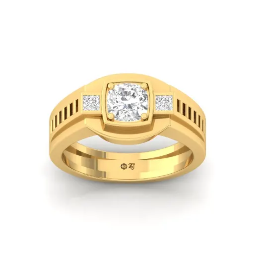 Men’s Cushion Square Diamond Ring