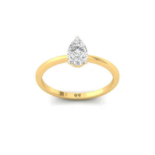 Pear Cut Solitaire Engagement Ring