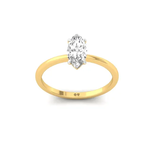 Marquise Cut Solitaire Engagement Ring
