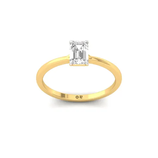 Emerald Cut Solitaire Engagement Ring