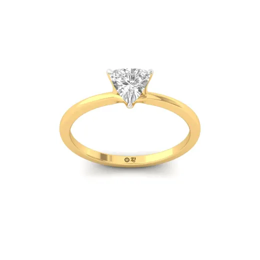 Trillion Cut Solitaire Engagement Ring