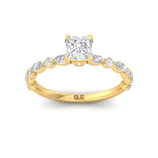 Princess Cut Solitaire Engagement Ring