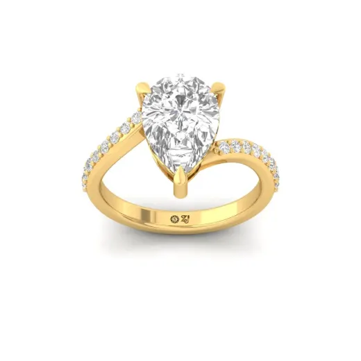 Pear Cut Diamond Engagement Ring