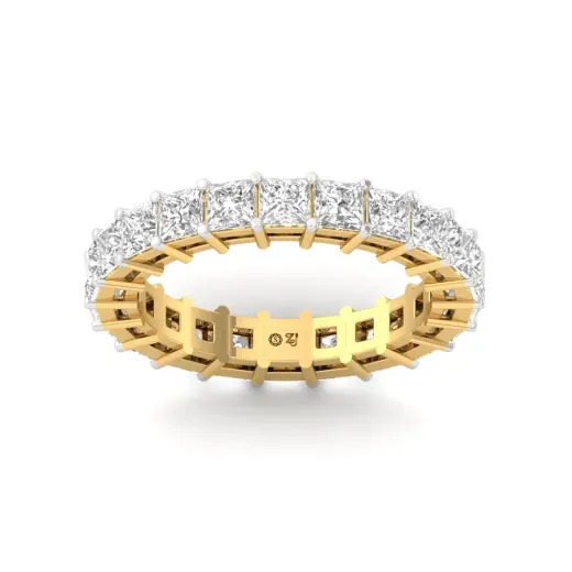Princess Cut Diamond Full Eternity Band