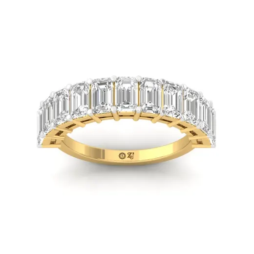 Emerald Cut Eternity Band