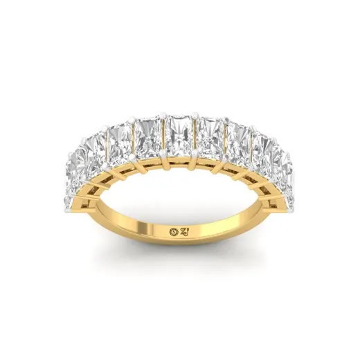 Radiant Cut Diamond Eternity Band