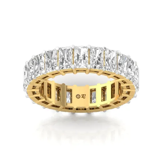 Radiant Cut Diamond Eternity Band Full Eternity Band| Lab Grown Diamonds