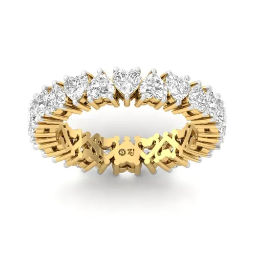 Heart Cut Diamond Eternity Ring