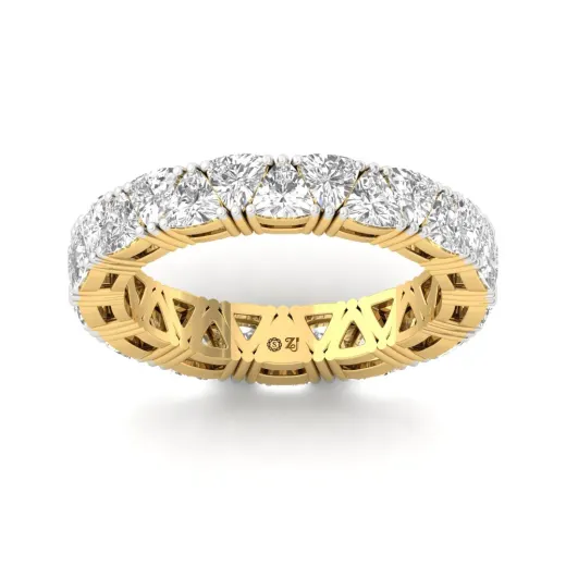 Trillion Curved Diamond Eternity Band