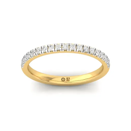Half Diamond Eternity Band Ring