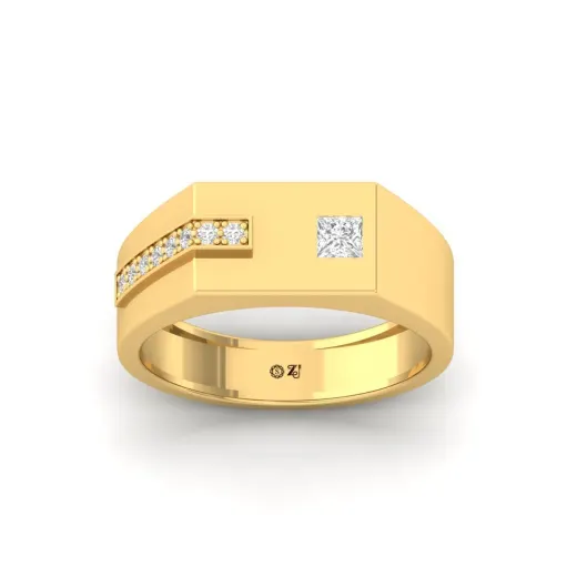 Men’s Two-Tone Diamond Band