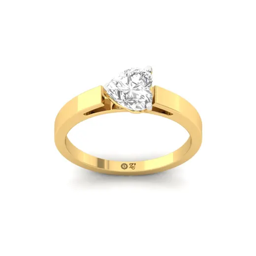 Heart Cut Diamond Solitaire Ring