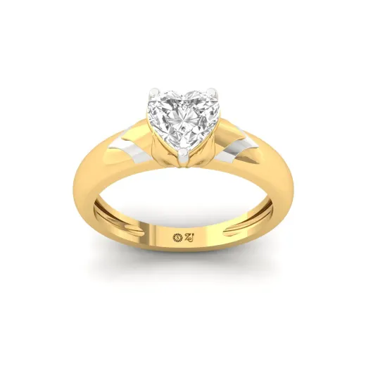 Heart Cut Diamond Solitaire Ring