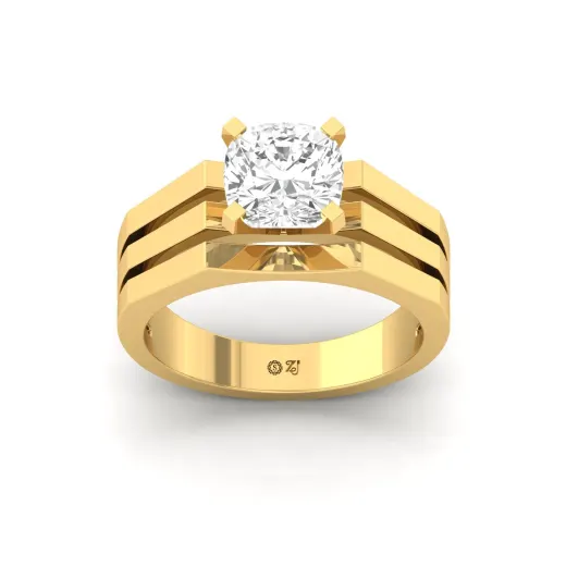 Cushion Cut Diamond Solitaire Ring