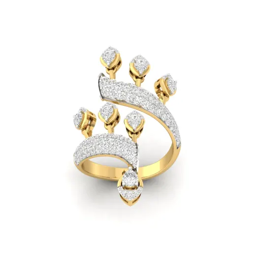 Lab Grown Diamond Cocktail Statement Ring