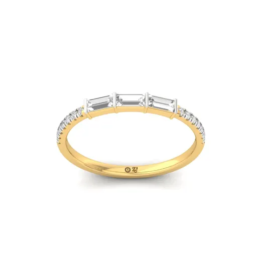Triple Baguette Diamond Band