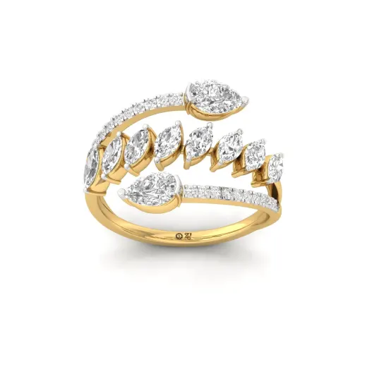Marquise & Pear Diamond Wrap Ring