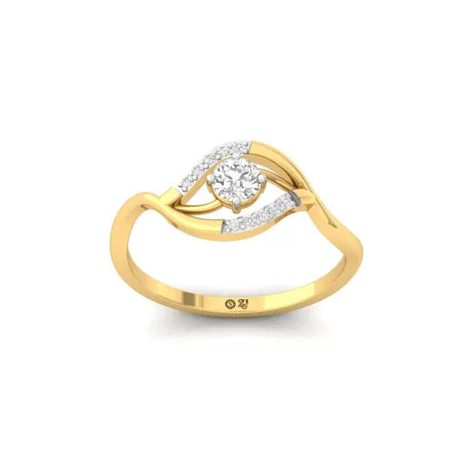 Wave Design Lab Grown Diamond Engagement Ring