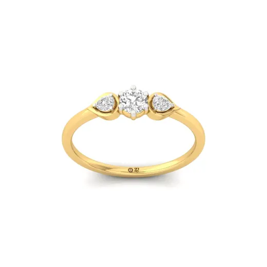Three Stone Diamond Engagement Ring